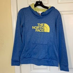 Light blue North Face hoodie